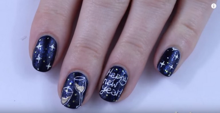 mẫu nail HNY