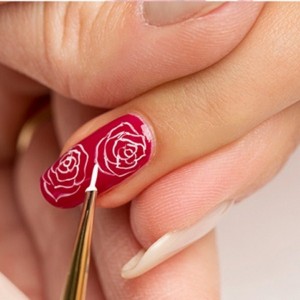 Hướng dẫn vẽ nail: Bông hồng ý nghĩa ngày Valentine